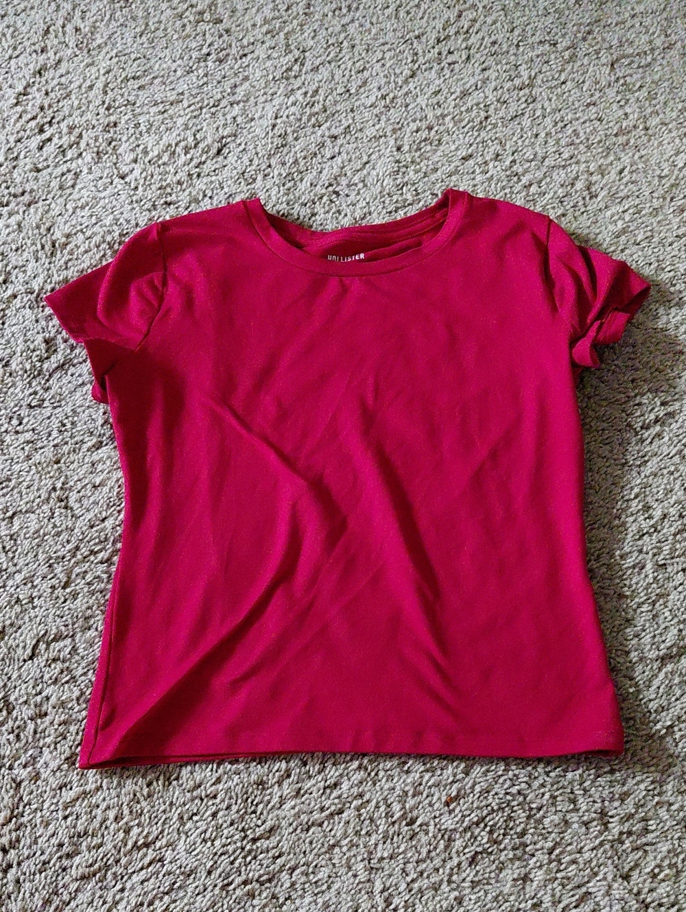 Hollister Red Crop Top Size Small Womens